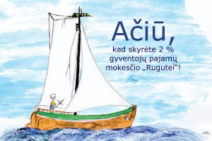 Dėkojame paskyrusiems 2 proc. nuo sumokėto GPM