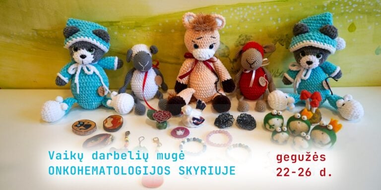 Vaikų darbelių mugė ONKOHEMATOLOGIJOS SKYRIUJE