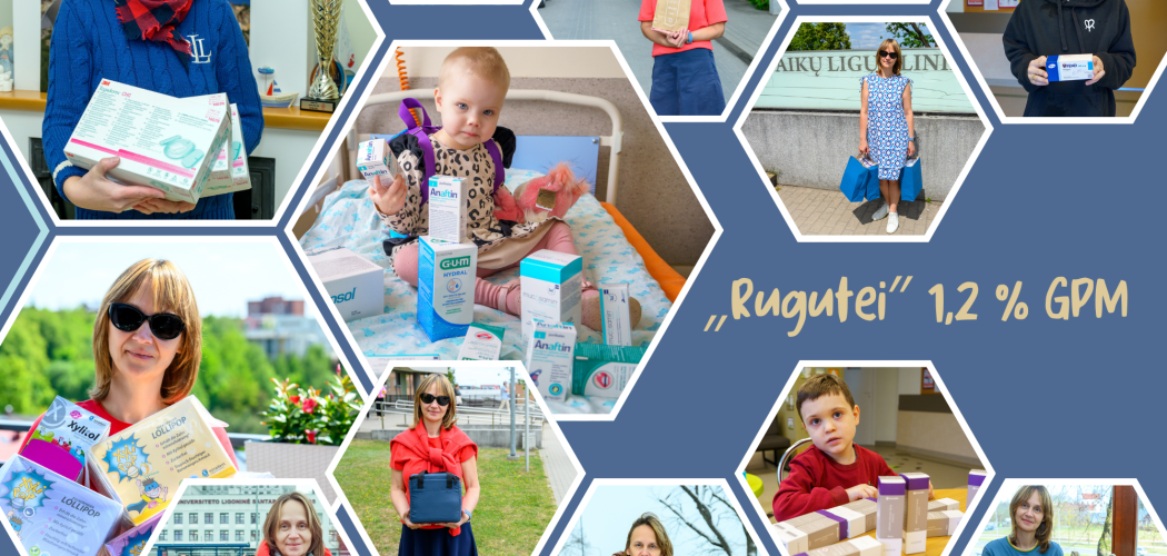 Dėkoju kiekvienam, kuris 2024 metais skyrė 1,2 % nuo sumokėto GPM „Rugutei“
