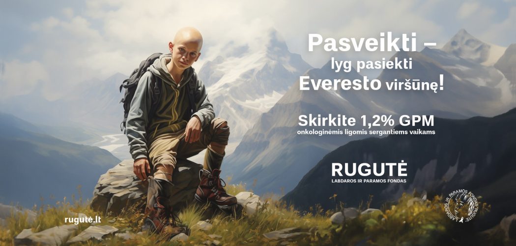 Paskirkite 1,2 procentus nuo sumokėto GPM „Rugutei“